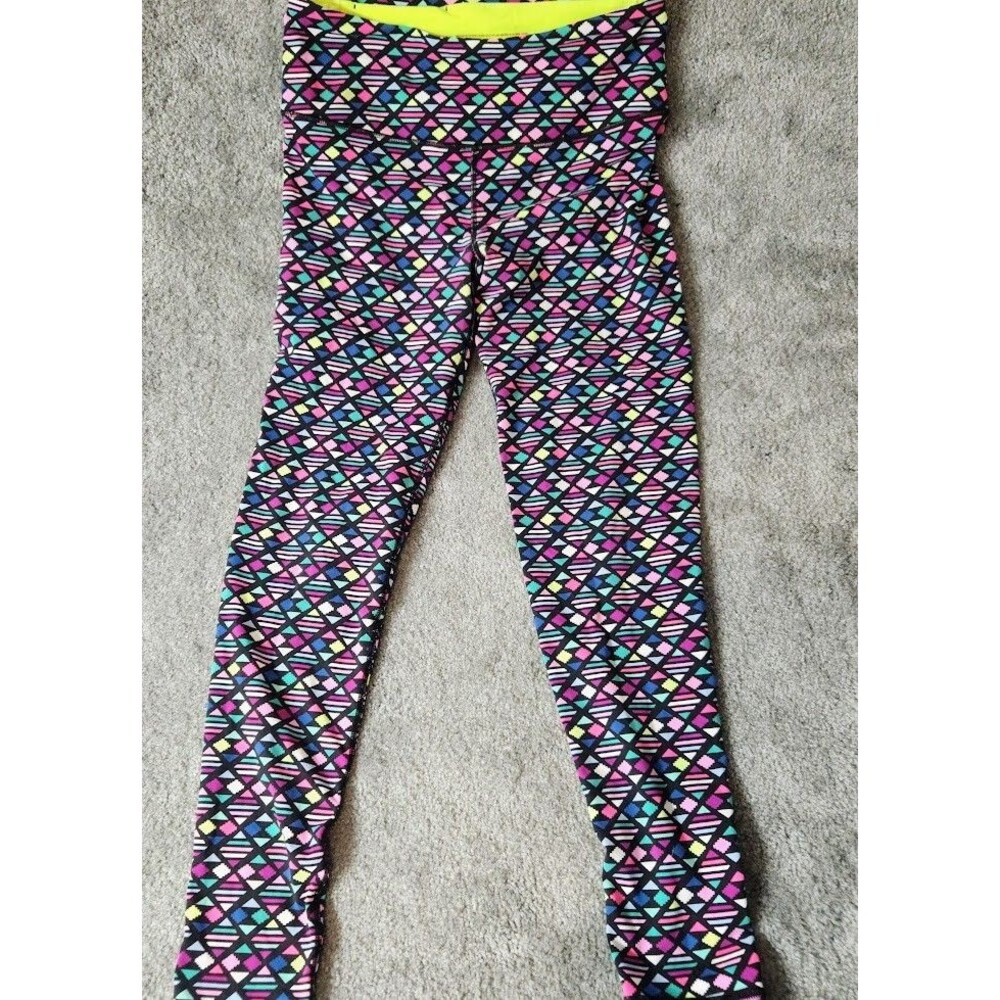 Victoria’s Secret VS Sport Leggings Geometric Print Womens Activewear Multicolor